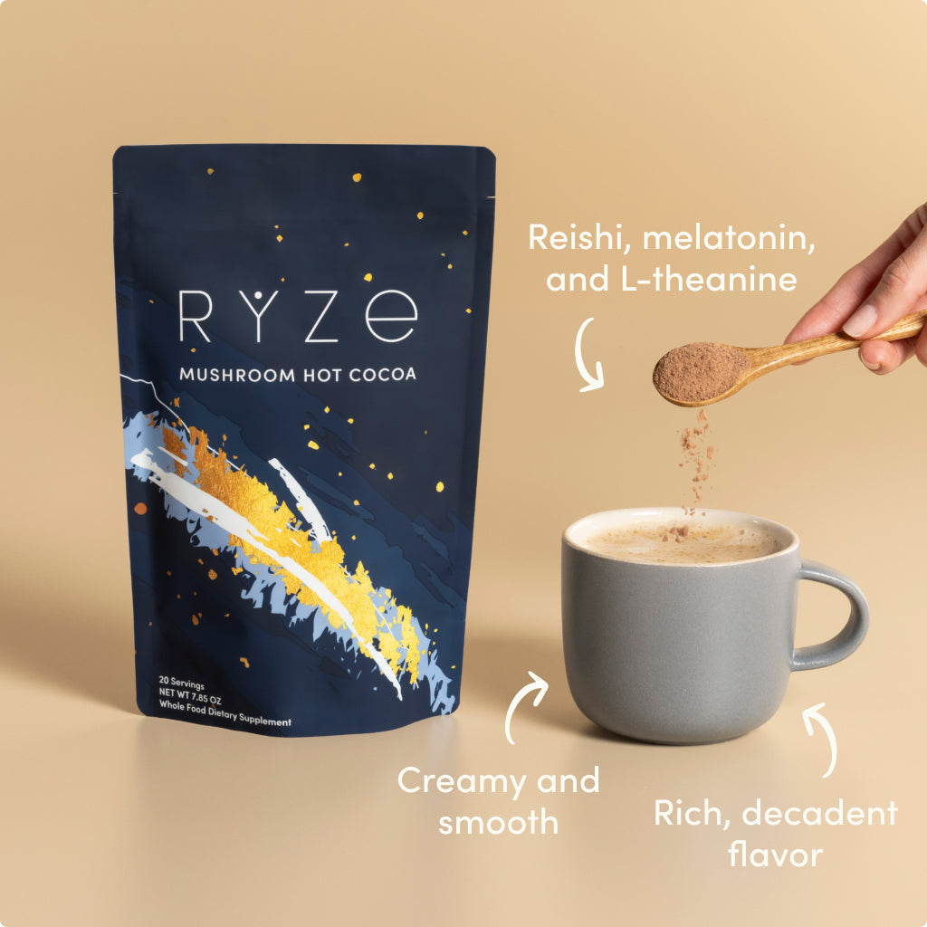 RYZE Nighttime Mushroom Cocoa Starter Bag M8