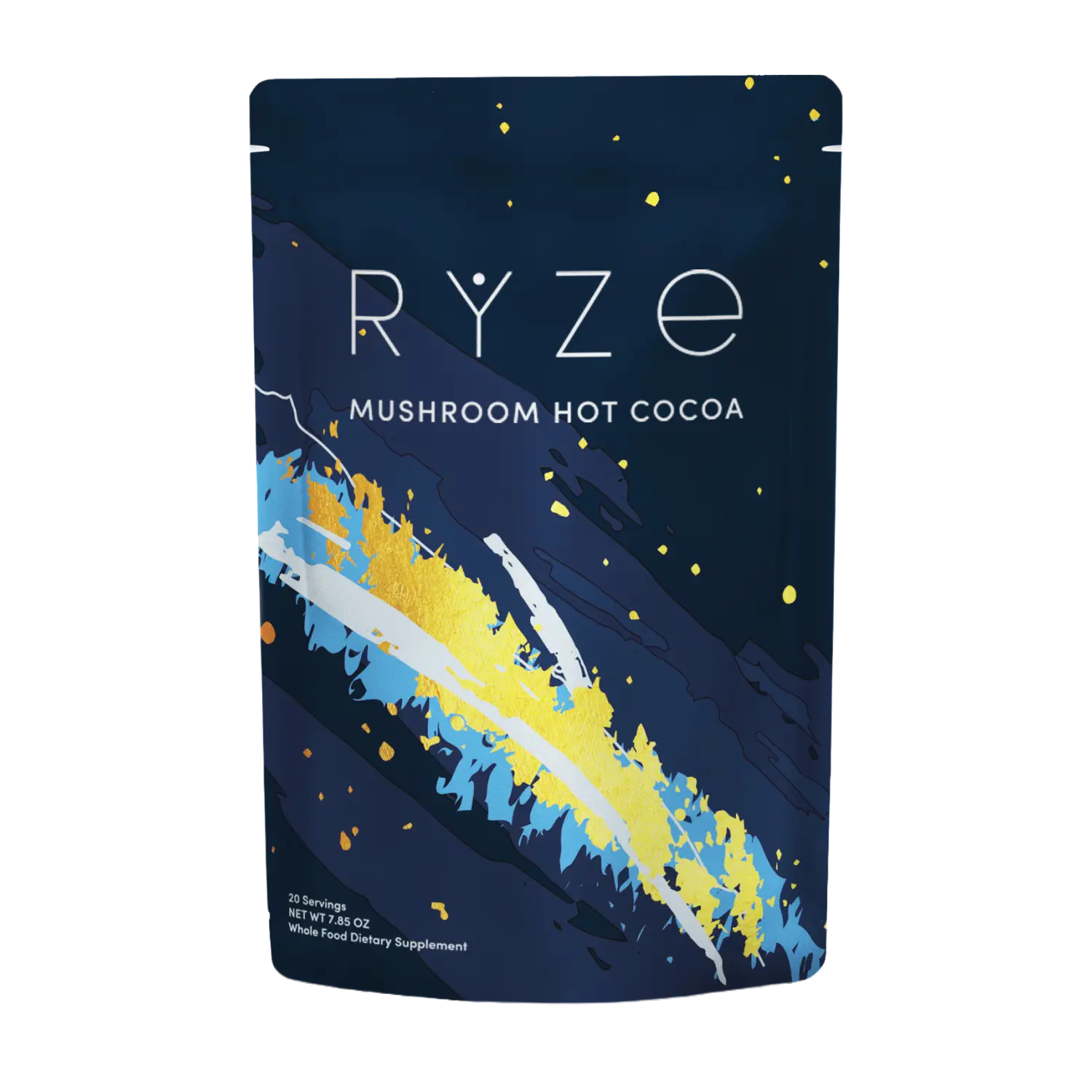 RYZE Mushroom Hot Cocoa — Organic Instant Cocoa with L-Theanine & Melatonin, 20 Servings G7