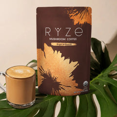 RYZE Mushroom Coffee — Organic Instant Coffee with Cordyceps & Reishi, 30 Servings V3
