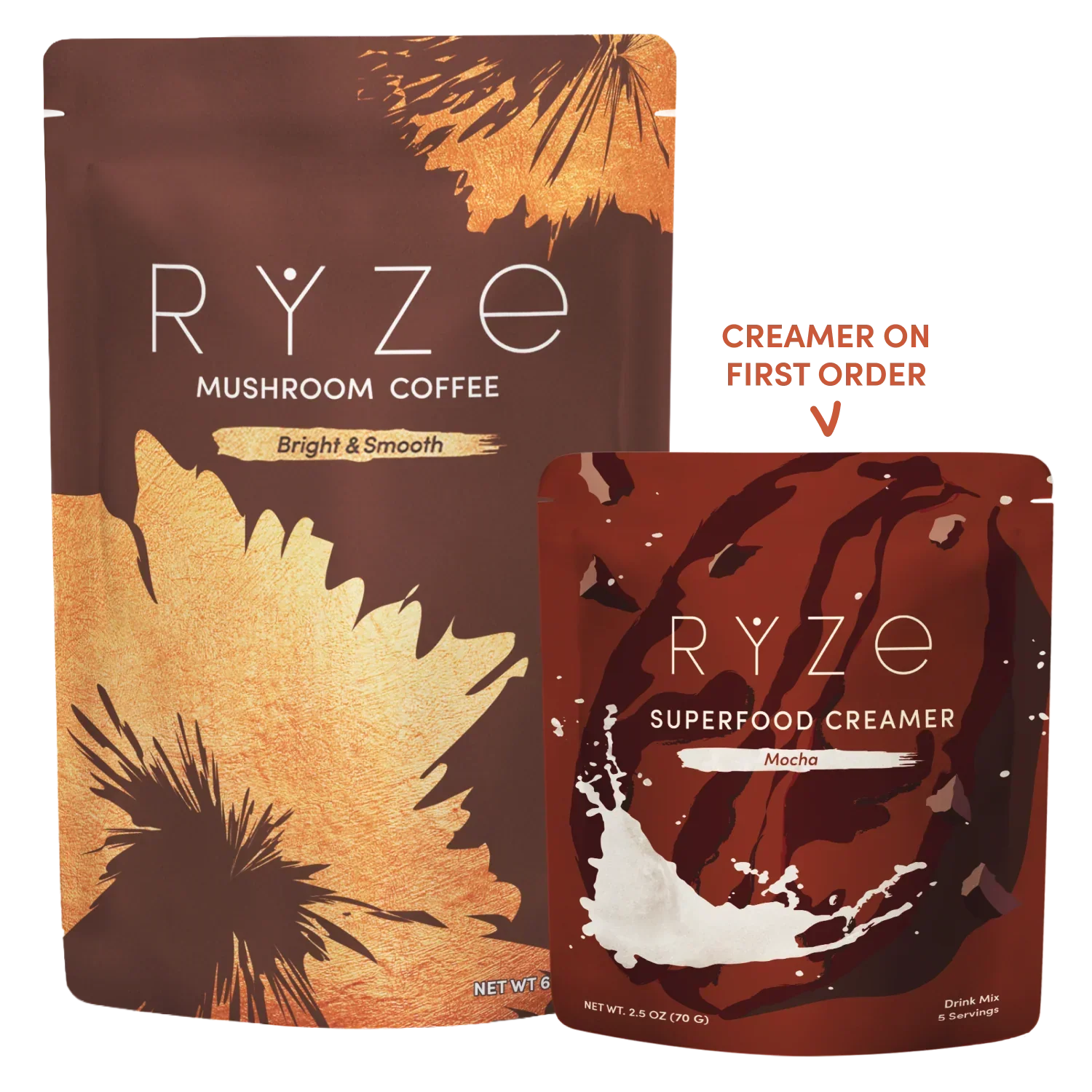 Mushroom Coffee + Mocha Creamer Set E3