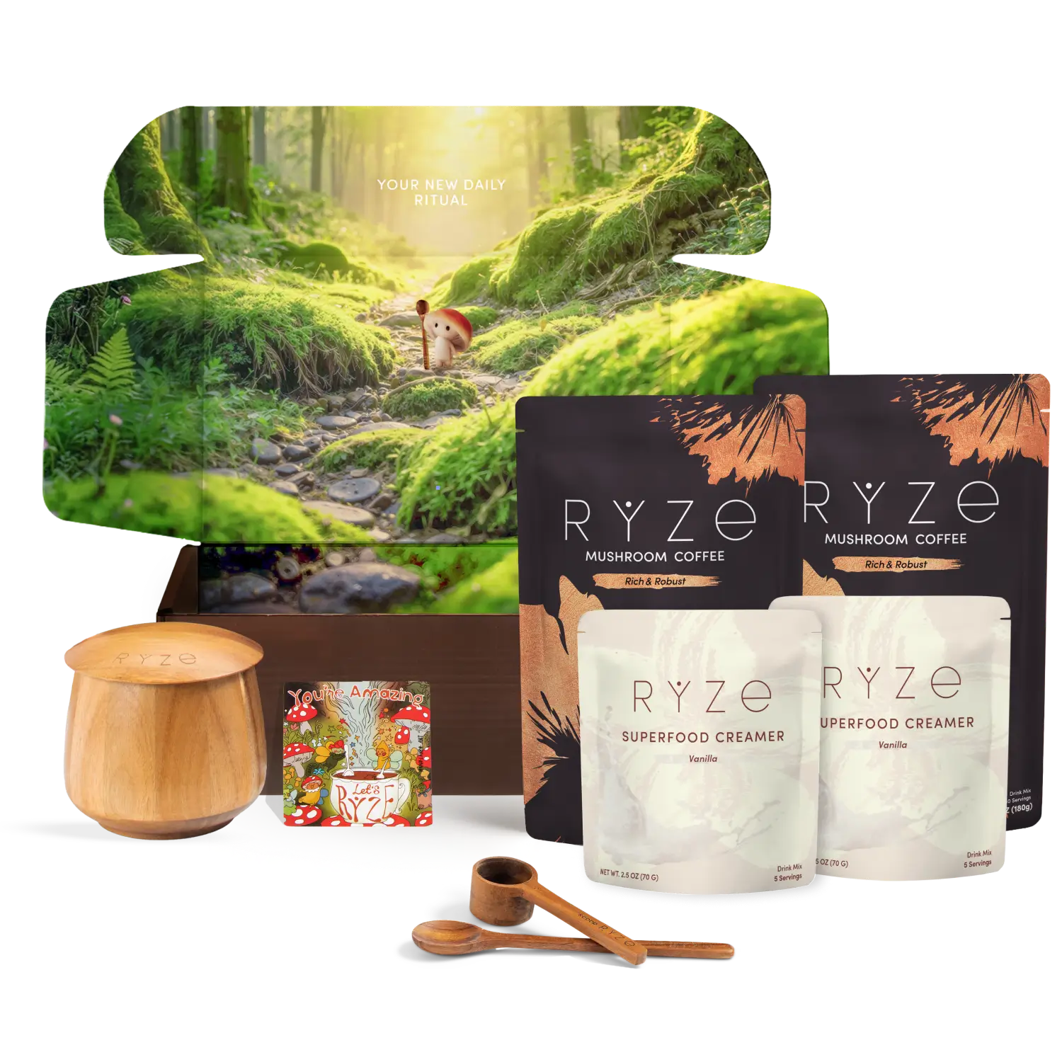 Ryze Dark Roast Ritual Set 3 Month Plan N0