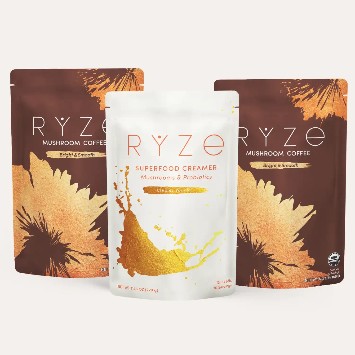 RYZE Starter Gift Set (2 Coffees + 1 Creamer) N6