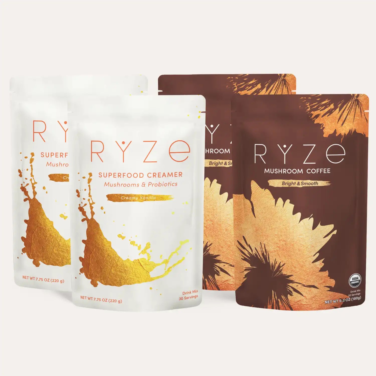 RYZE Lovers Gift Set (2 Coffees + 2 Creamers) B6