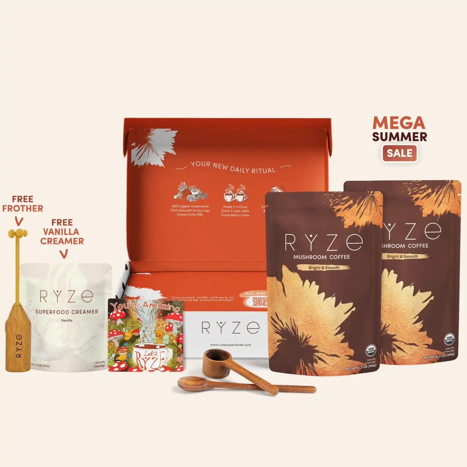 Mushroom Coffee Starter Kit (60 servings) M8