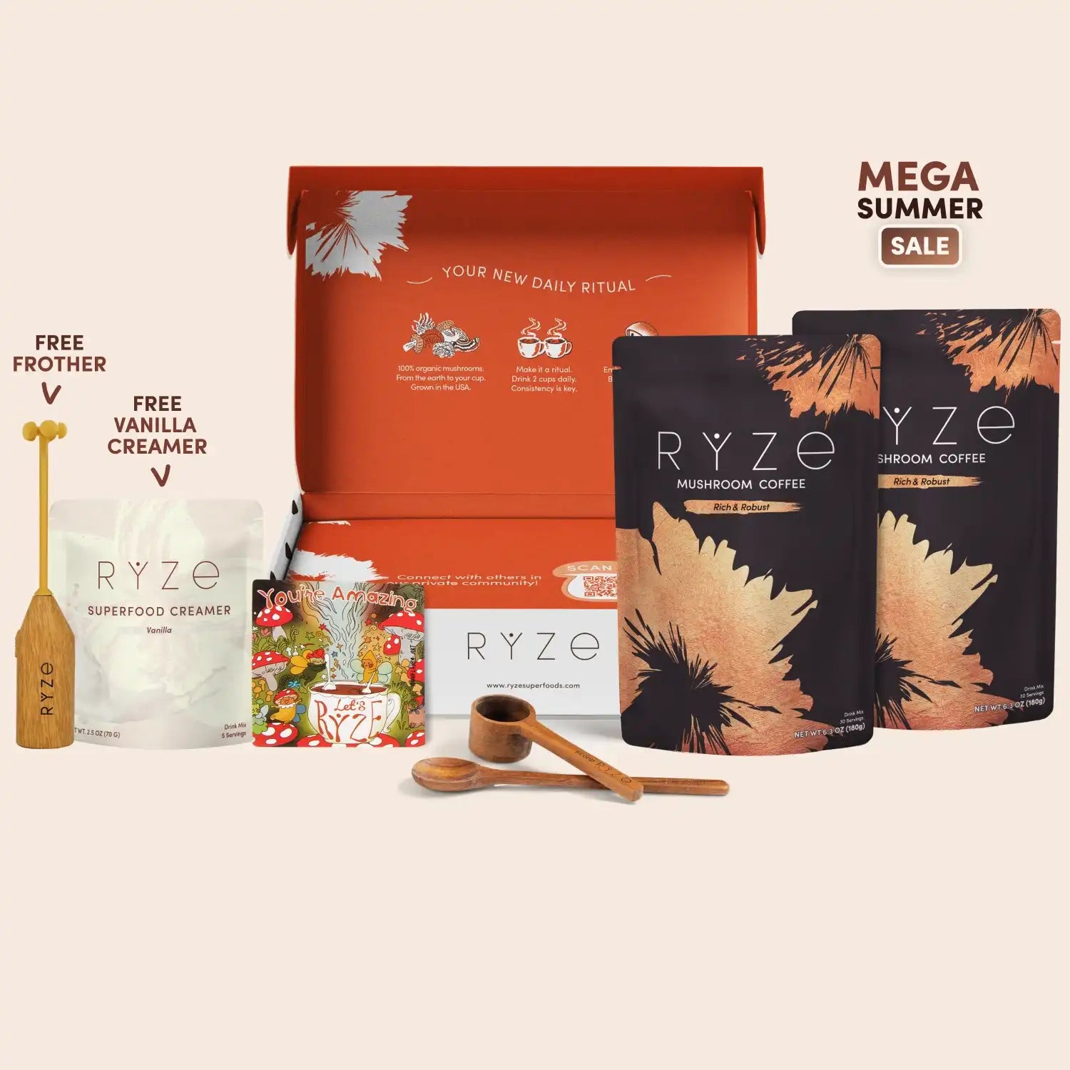 Mushroom Coffee Dark Roast Starter Kit (60 servings) T9