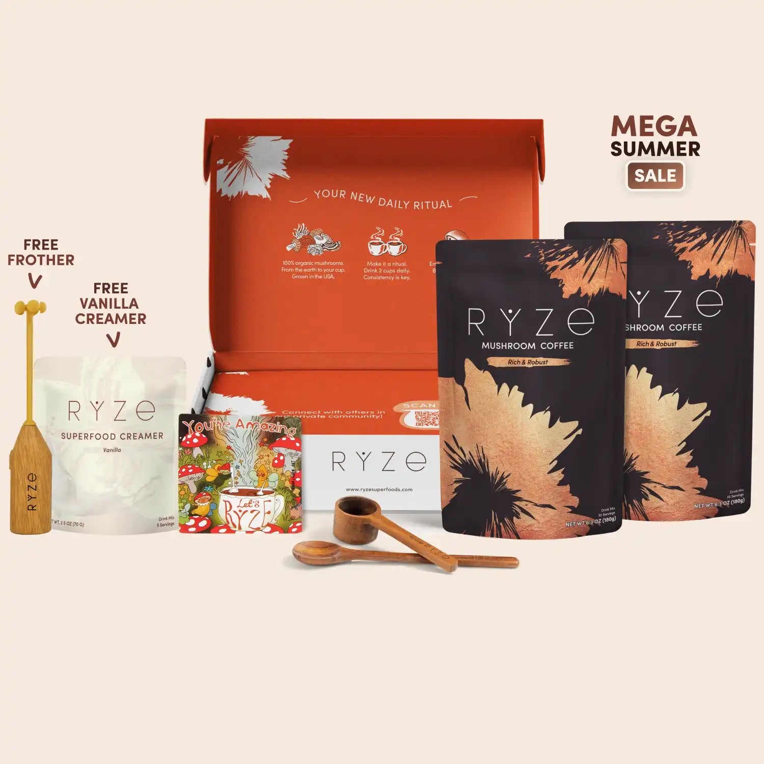 Mushroom Coffee Dark Roast Starter Kit (Upgrade) B3