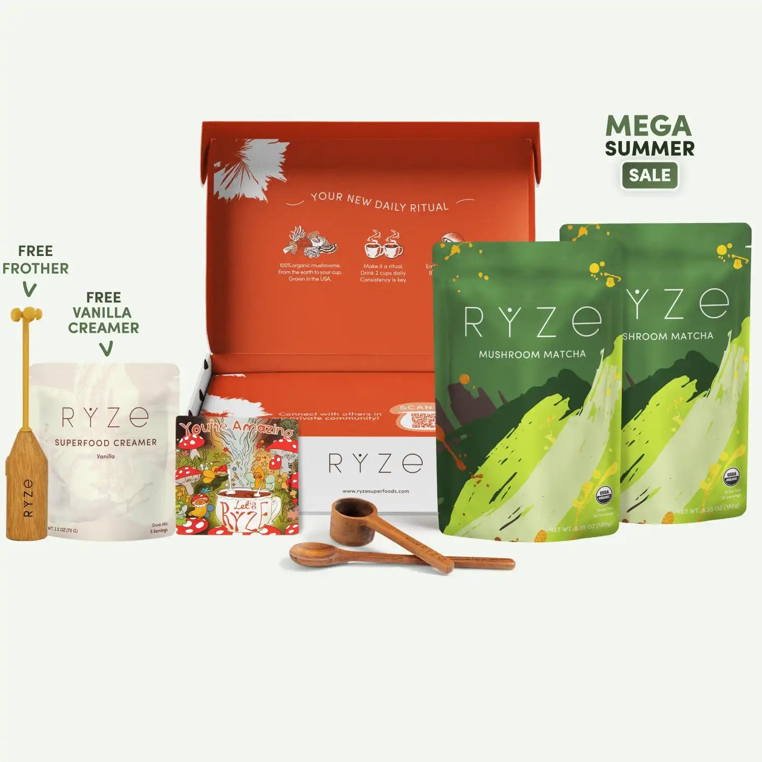 Mushroom Matcha Starter Kit (60 Servings) X7