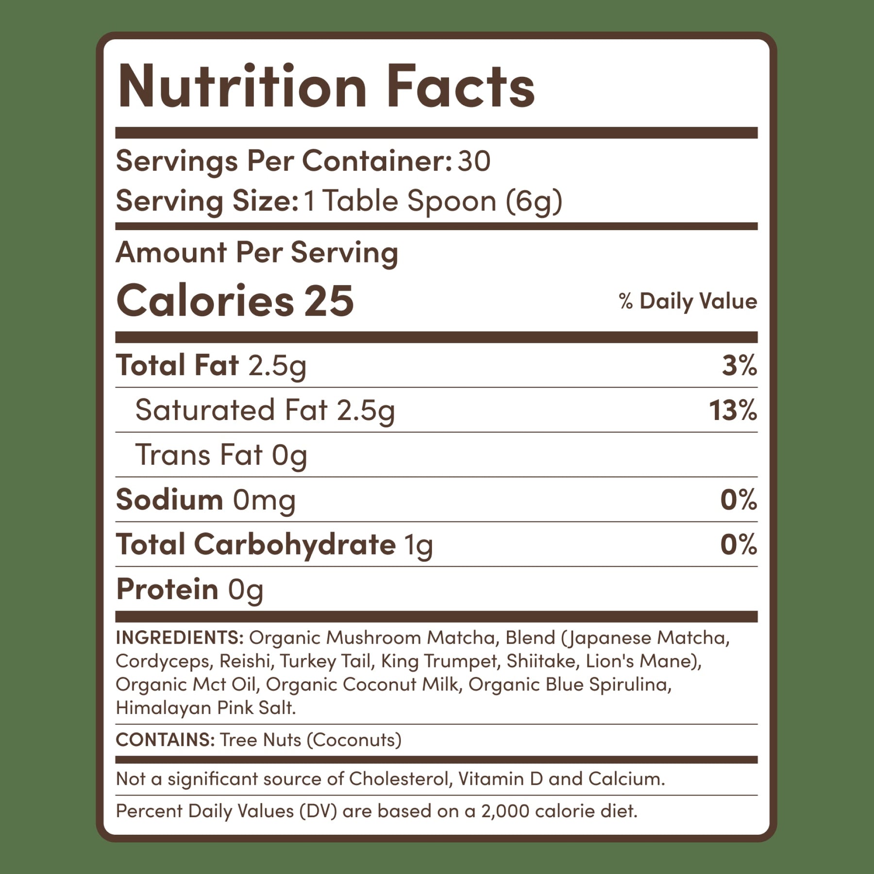 RYZE Mushroom Matcha — Organic Instant Matcha Latte with Lion's Mane & King Trumpet, 30 Servings T8