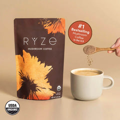 RYZE Mushroom Coffee — Organic Instant Coffee with Cordyceps & Reishi, 30 Servings G2