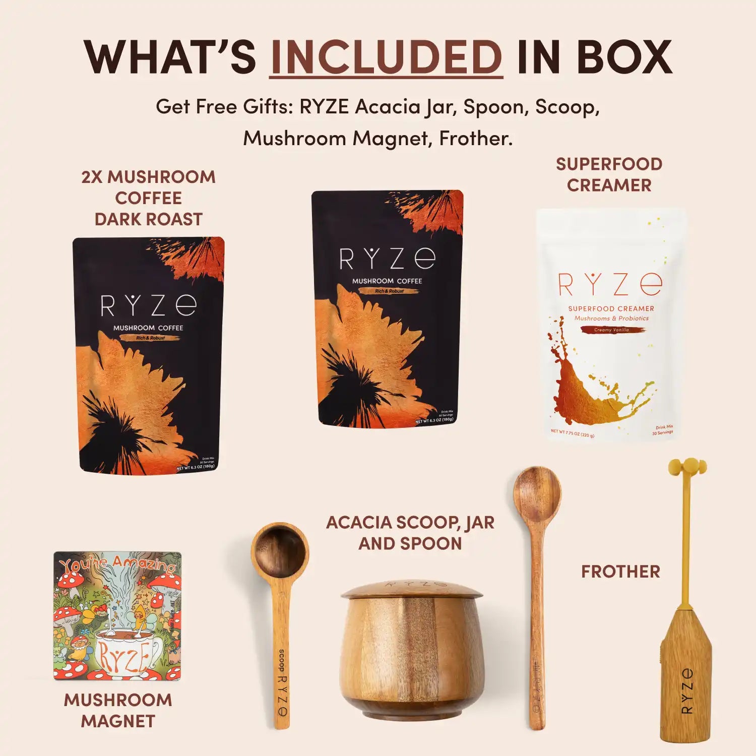 Mushroom Coffee Ritual Set E9