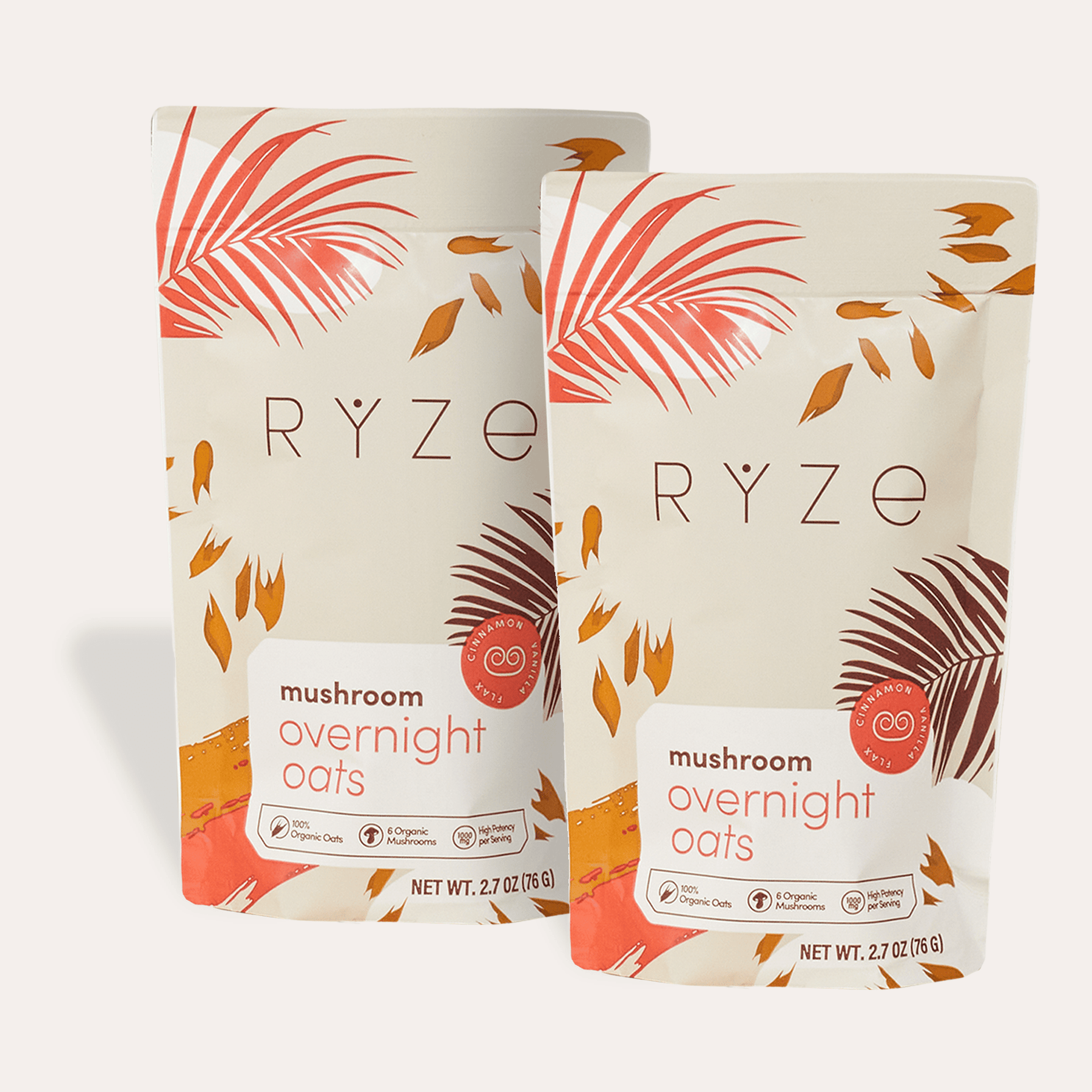 Mushroom Overnight Oats Pack (28 Servings) K2
