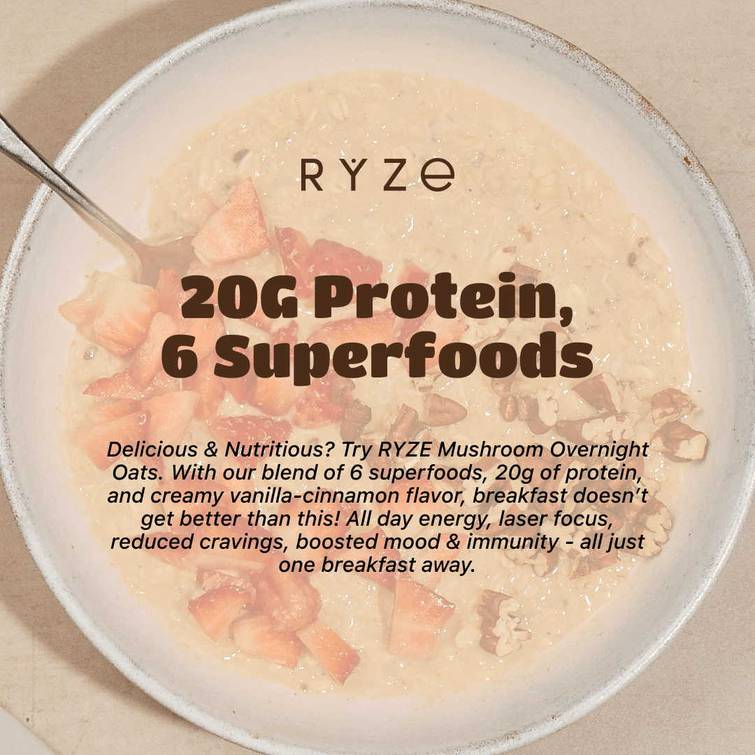Mushroom Overnight Oats Pack (28 Servings) K2