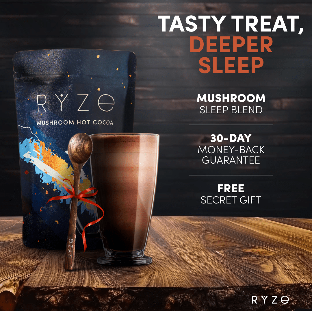 RYZE Hot Cocoa - with 6 Sleep Superfoods to Help Fall Asleep and Stay Asleep N4