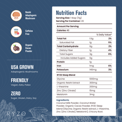 RYZE Hot Cocoa - with 6 Sleep Superfoods to Help Fall Asleep and Stay Asleep N4