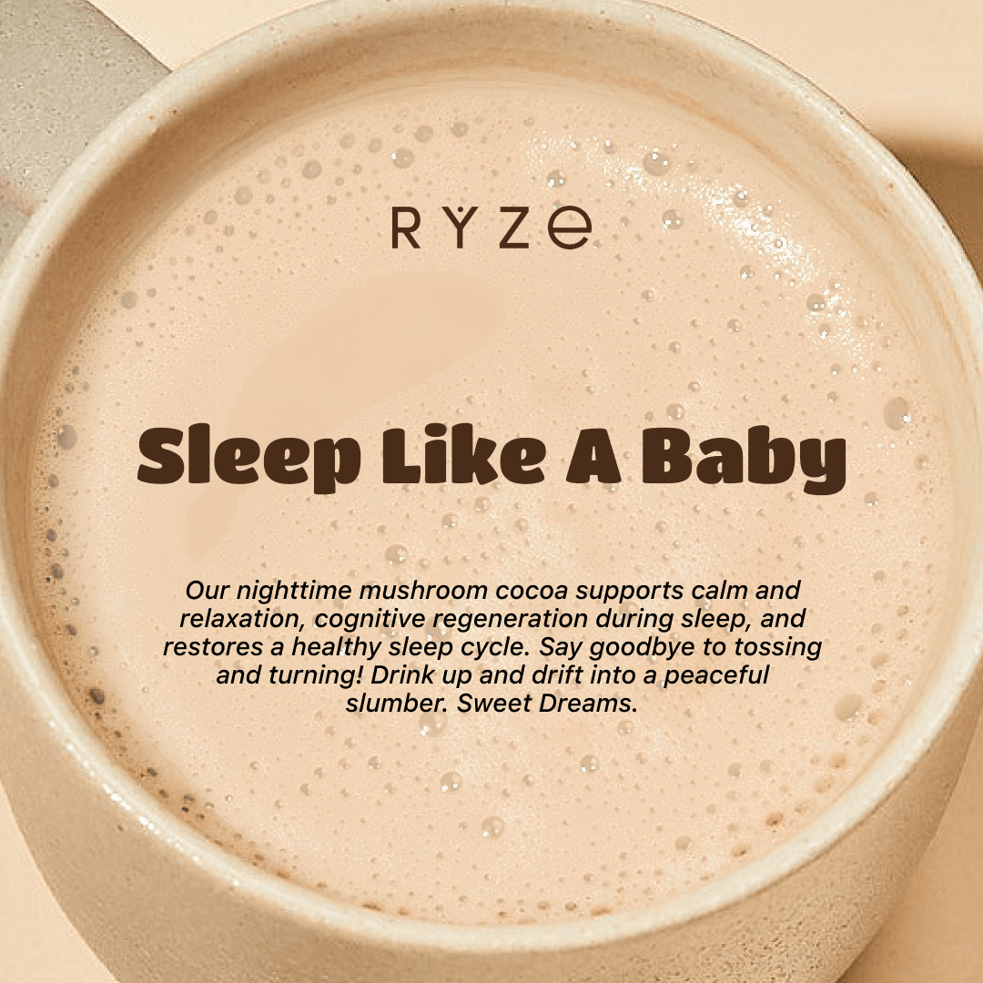 RYZE Hot Cocoa - with 6 Sleep Superfoods to Help Fall Asleep and Stay Asleep N4