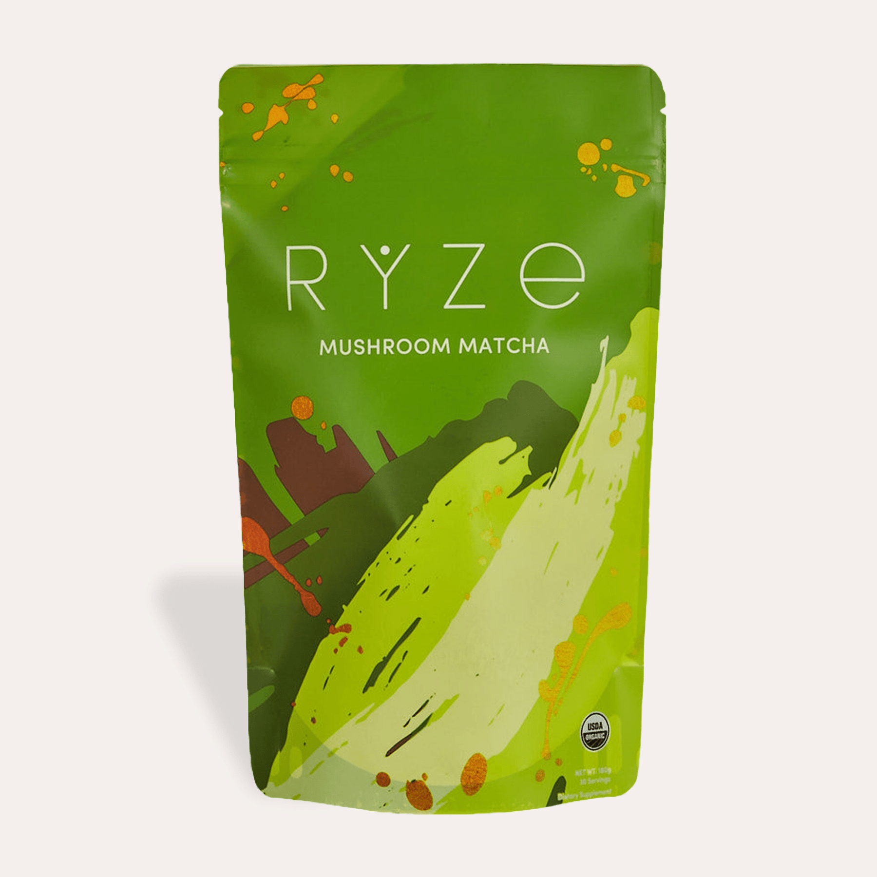 RYZE Mushroom Matcha - with 6 Organic Adaptogenic Mushrooms Grown In USA and Ceremonial-Grade Japanese Matcha P2