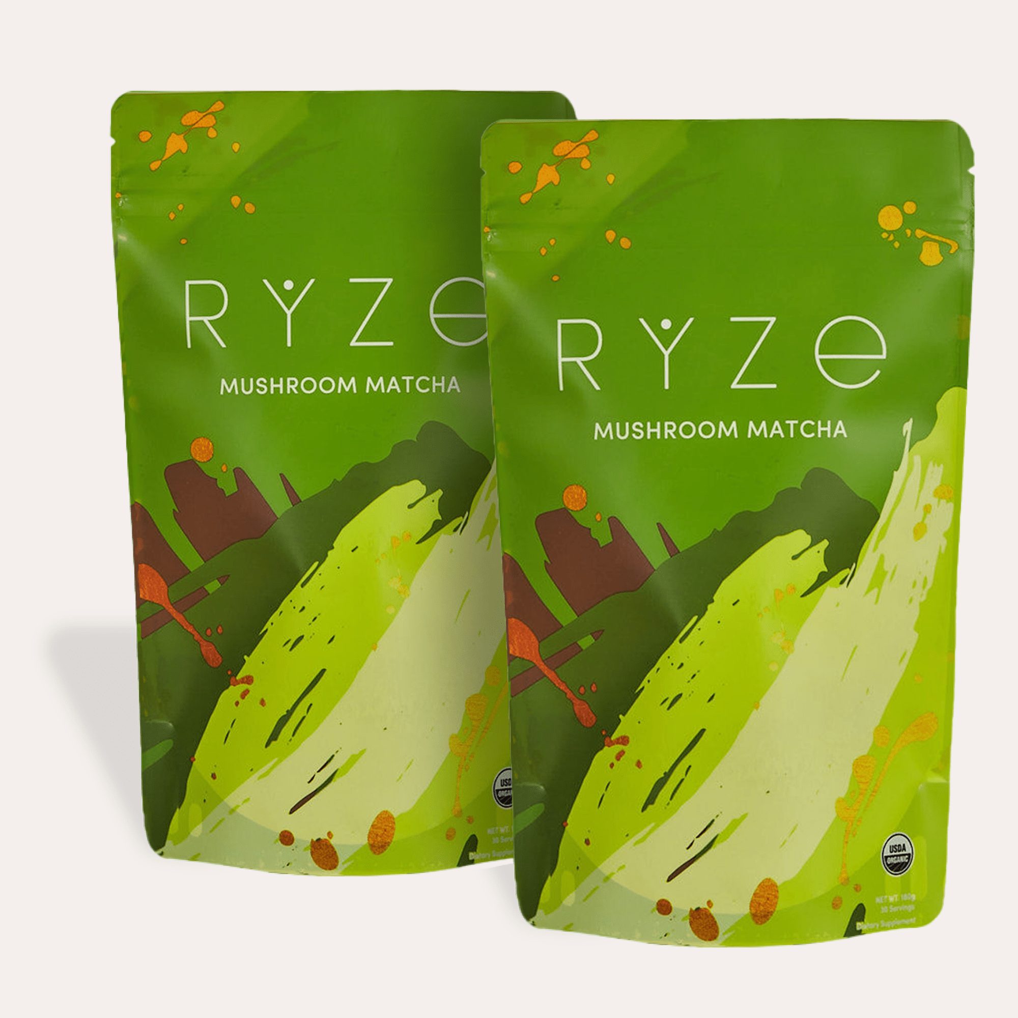 RYZE Organic Mushroom Matcha Starter Kit (60 servings) D2
